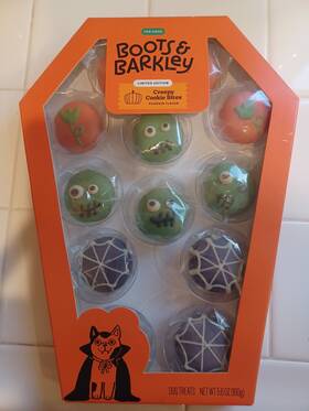 Boots & Barkley 191907962581 And Pumpkin Flavor Creepy Cookie Bites Dog Treats - Free Shipping