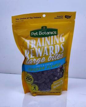 49465 Botanics Pet Training Rewards Dog Treats Large Bites Soft And Chewy Chicken Flavor
