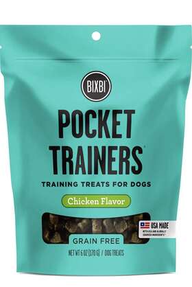 Bix.trainer.cx.6oz Boulder Organics Bixbi Pocket Trainers Chicken 6 Oz 1 Pouch - Small Training Treats E34