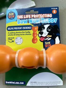 Bow Wow Pet 850050334026 The Life Protecting Buddy Stick Small Prevent Choking Safety Device