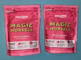 Brak Eats 840134621302 2 Bark Magic Morsels Oatmeal And Mixed Berries Treats - Two 4 Oz Bags