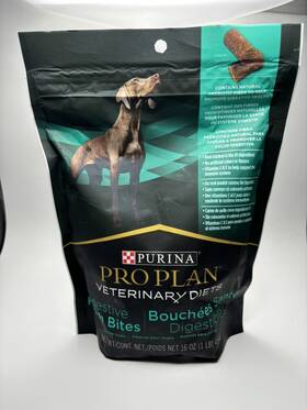 Brand Purina 038100183897 Pro Plan Veterinary Diets Digestive Health Bites Dog Treats - 16 Oz