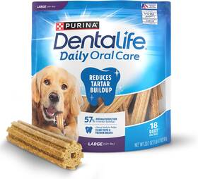 Branded 726084299894 Purina Dentalife Made In Usa Facilities Large Dog Dental Chews Daily - 18 Ct