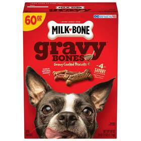 7910051899 Branded Milk-bone Gravy Bones Dog Biscuits Small Treats 60 Oz