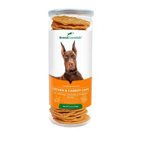 Breed Essentials 197247001386 Chicken And Carrot Chips 6 Oz - Doberman Pinscher