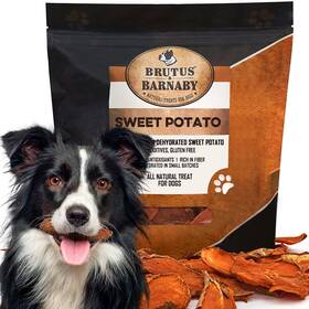 Brutus & Barnaby 790045022883 Sweet Potato Slices For Dogs - Single Ingredient Grain Free Dog Treats Best