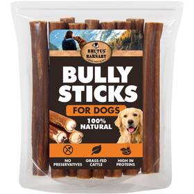Brutus & Barnaby 850030441966 Bully Sticks For Dogs Jumbo Low-to-no Odor Grass-fed Raw