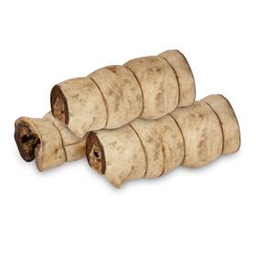 Brutus & Barnaby 850062066168 Premium Beef Cheek Rolls For Dogs 10-12 Inch - 3-pack Peanut Butter Flavored L