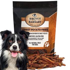 Brutus & Barnaby 860000261876 And Sweet Potato Dog Treats- No Additive Dehydrated