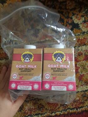 Brutus Bone Broth 850018544375 2 X Goat Milk By Meal Topper For Dogs And Exp 20/03/2026