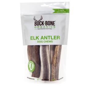 Buck Bone Organics 850032451123 Elk Antler Dog Chew Treats 7-count