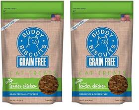 29120 Buddy Biscuits 3 Oz Pouch Of Grain Free Soft And Chewy Cat Treats Made With