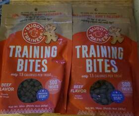 Buddy Biscuits 313098319344 2 Bundle Trainers Training Bites Soft And Chewy Beef Dog Treats 100% Charity