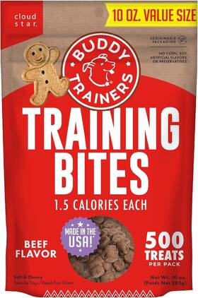 Buddy Biscuits 726084426894 Trainers Training Bites Soft And Chewy Dog Treats Beef 10 Oz. Bag