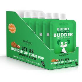 Buddy Budder 860011888178 6 Pack Relax Rover Dog Peanut Butter Squeeze Packs Calming