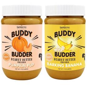 Fghj-kj62tgyj Buddy Budder Barkinft Banana Pumpkin Pup Dog Peanut Butter Healthy Treat