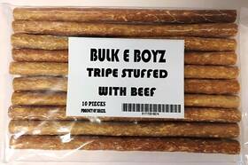 Bulk E Boyz 817172018074 Tripe Stuffed With Beef 12 Inch. 10 Ct Package