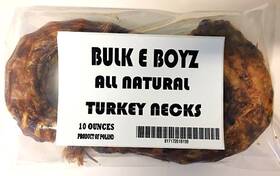 Bulk E Boyz 817172018159 All Natural Turkey Necks 10 Oz Package