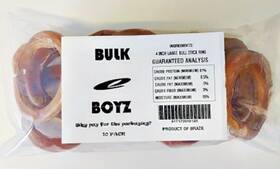 Bulk E Boyz 817172019125 4 Inch Large Bull Stick Ring 10 Pack. Product Of Brazil