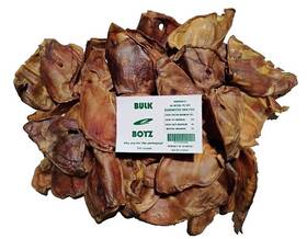 Bulk E Boyz 817172019200 All Natural Pig Ears 100 Ct Package. Product Of Germany