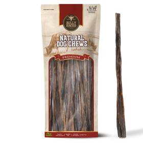 3r-8m8m-42pc Bully Bunches All Natural 12 Inch Beef Jerky Sticks Soft And Crunchy Gullet