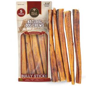 Bully Bunches 787416396568 Premium 12 Inch Jumbo 5 Pack Odorfree Sticks For Medium And La