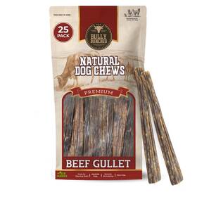 Wa-fp4b-ljm2 Bully Bunches All Natural 6 Inch Beef Jerky Sticks Soft And Crunchy Gullet Chews - Odor F