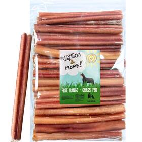 Bullysticks & More 860012040278 6 Inch Bully Sticks Regular - 30 Pack For Medium Dogs 100%