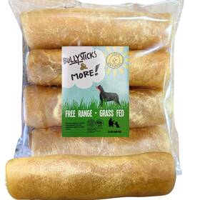 Bullysticks & More 860013440930 6 Inch Beef Collagen Rolls 10 Count