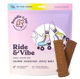Bundle X Joy 850035258149 Grain Free Dog Treats Wild-caught Salmon Superfood Jerky Bars 5oz
