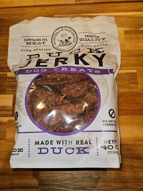 Butchers Naturals 850275008061 Duck Jerky. 40 Oz Bag