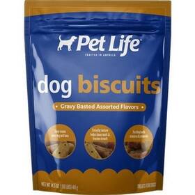 Buttons And Bows 041746009995 Pet Life Dog Biscuits 14.5 Oz Assorted Gravy