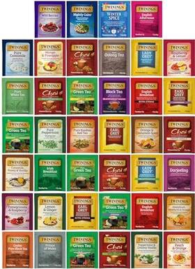 By The Cup 684191139086 Tea Bags Variety Collection Pack Of 40 With Honey Sticks