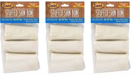 Cadet 342192135109 Pack Of 3 Stuffed Shin Bones Highly Digestible High Protein Small Count