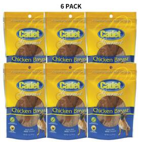 Cadet 768303072000 6 Pack Gourmet Chicken Breast Dog Treat 3 Oz