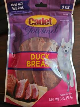 Cadet 768303073205 Gourmet Duck Breast Dog Treats - Healthy And Natural Training 9 Oz. 3-pack