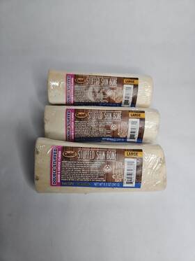 Cadet 768303703355 3 Pack Double Stuffed Shin Bone - Highly Digestible High Protein