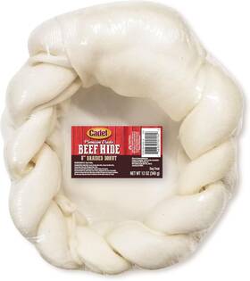 C00194-9 Cadet Premium Grade Beef Hide For Dogs Long 12 Ounce Pack Of 1 Donut
