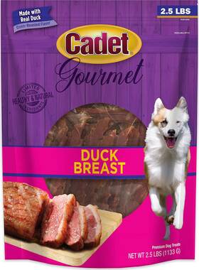 C01496 Cadet Gourmet Duck Breast Jerky Dog Treats Healthy Long-lasting High-protein