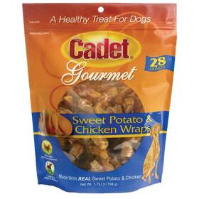 Co1308 Cadet Premium Gourmet Duck And Sweet Potato Wraps Treats 14 Ounces