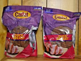 Pc01496bg Cadet 2x 2.5lb Bag Duck Breast Jerky Strips Treats Chews For Dogs - 5lbs Total
