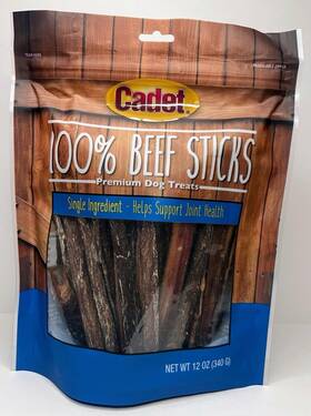 Pc01625bg-c Cadet 100% Beef Sticks Premium Dog Treats 1 Ingredient Natural 12 Oz. New
