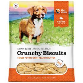 Caledon Farms 835302005466 The Dodo Crunchy Biscuits - Sweet Potato With Peanut Butter 19.5oz Dog Treats