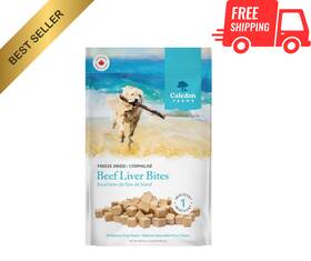 Treats150 Caledon Farms Fd-150 Freeze Dried Beef Liver Bites All Natural Dog G/5.3oz