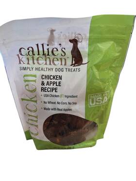 Callies Kitchen 722791210948 Expires 12/27/25 Chicken Apple Recipe Jerky Dog Treat 24 Oz Usa