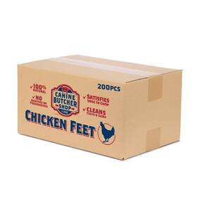 Canine Butcher Shop 879996002042 Chicken Feet Dog Treats Raised And Made In Usa 200-pack Dehydrated