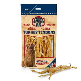 Canine Butcher Shop 879996002103 Turkey Tendons For Dogs Made And Raised In Usa All-natural Chews Small A