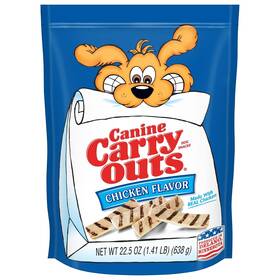 Canine Carry Outs 079100520312 Chicken Flavor Dog Treats 22.5 Ounce Bag