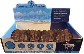 Canine Caviar 674555700144 Jerky Flat 6 Inch Box 35 Pcs