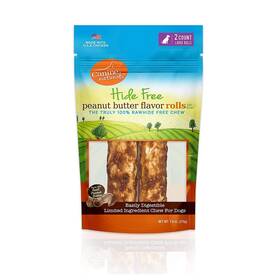 Canine Naturals 813432012899 Peanut Butter Chew - 100% Rawhide Free Dog Treats Made With Real But